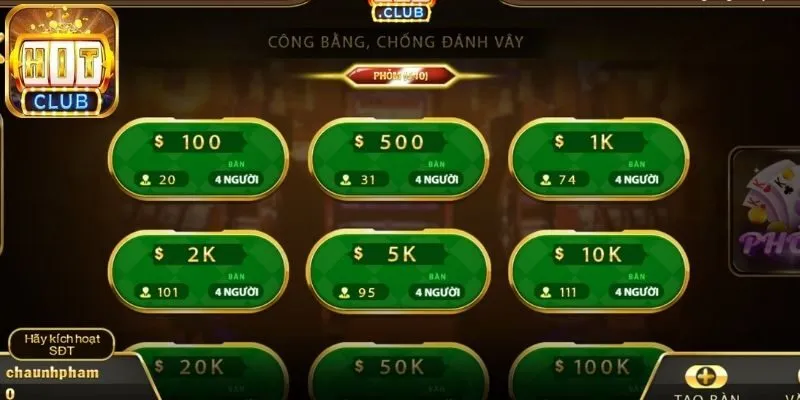 Tổng quan về sức hấp dẫn của siêu phẩm phỏm Hitclub